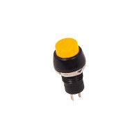 Выключатель-кнопка 250V 1А (2с) (ON)-OFF Б/Фикс желтая Micro Rexant 36-3082 фото
