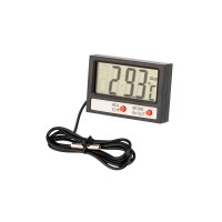 Термометр электронный комнатно-уличный с часами Rexant 70-0505 фото