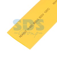 Термоусадочная трубка 60,0/30,0 мм, желтая, упаковка 10 шт. по 1 м Rexant 25-0062 фото