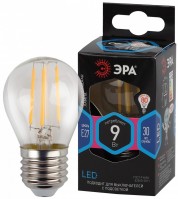 ЭРА F-LED P45-9w-840-E27 (филамент, шар, 9Вт, нейтр, E27) Б0047029 фото