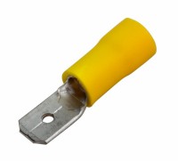 Клемма плоская изолированная штекер - 6.3мм 4-6мм² (РПи-п 6.0-(6.3)) желтый Rexant 08-0351 фото