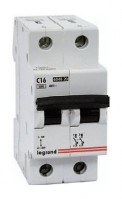 Legrand LR Автоматический выключатель 2P 16А (С) 6kA 604820 фото