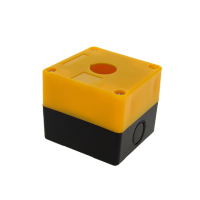EKF Корпус КП101 пластиковый 1 кнопка желтый PROxima cpb-101-o фото