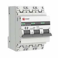 EKF PROxima ВА 47-63 Автоматический выключатель  (С) 3P 2А 4,5kA mcb4763-3-02C-pro фото