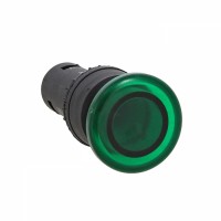 EKF Кнопка SW2C-MD зеленая с подсветкой NO 24В Грибок PROxima sw2c-md-gg-24 фото