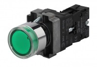 ЭРА Кнопка управления LAY5-BW3361 с подсветкой зеленый 1з (20/200/6000) Б0045663 фото