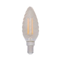Лампа филаментная Витая свеча LCW35 7.5 Вт 600 Лм 2400K E14 золотистая колба Rexant 604-119 фото