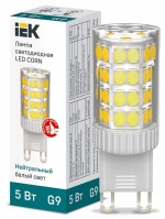 IEK Лампа LED CORN капсула 5Вт 230В 4000К керамика G9 LLE-CORN-5-230-40-G9 фото