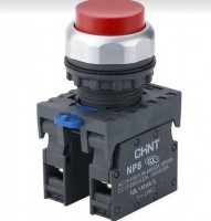 CHINT Кнопка управления NP8-11BN/4 без подсветки, красная 1НО+1НЗ IP65 (R) 667114 фото