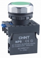 CHINT Кнопка управления NP8-10BND/5 1НО желтая AC110В-220В(LED) IP65 (R) 667321 фото