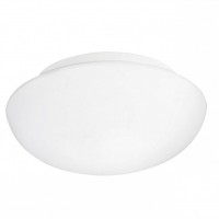 Eglo Светильник для ванной комнаты ELLA, 1X60W (E27), Ø280, сталь, белый/опаловое стекло 81636 фото
