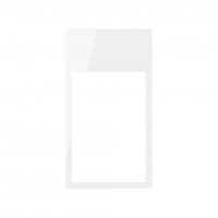 Simon 100 Белый глянец Рамка вертикальная на 2 поста/3 модуля 10002621-130 фото