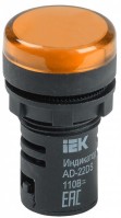 IEK Лампа AD22DS(LED)матрица d22мм желтый 110В AC/DC BLS10-ADDS-110-K05 фото