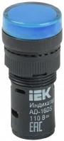 IEK Лампа AD16DS(LED)матрица d16мм синий 110В AC/DC BLS10-ADDS-110-K07-16 фото