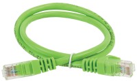 IEK ITK Коммутационный шнур (патч-корд), кат.5Е UTP, LSZH, 1м, зеленый PC02-C5EUL-1M фото