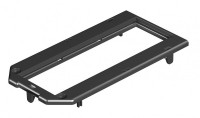 OBO Bettermann Накладка для электроустановочных изделий Modul45 147x76 мм (полиамид,черный) 7407360 фото