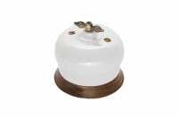Bironi Фаберже керамика перламутр выключатель проходной 1-клавишный B2-201-010/18 фото