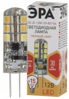 ЭРА LED-JC-1,5W-12V-827-G4 Лампа (диод, капсула, 1,5Вт, тепл, G4) Б0033188 фото