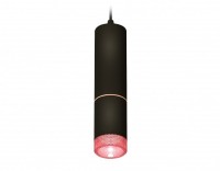 Ambrella Комплект подвесного светильника с композитным хрусталем XP6313030 SBK/PI черный песок/розовый MR16 GU5.3 (A2302, C6343, A2063, C6313, N6152) XP6313030 фото