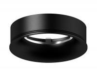 Ambrella Насадка передняя для корпуса светильника с диаметром отверстия D70mm N7011 PBK черный полированный D70*H20mm Out2mm MR16 N7011 фото