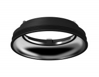 Ambrella Насадка передняя для корпуса светильника с диаметром отверстия D70mm N7023 SBK/PSL черный песок/серебро полированное D70*H20mm Out1mm N7023 фото