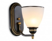 Ambrella Настенный светильник в классическом стиле TR3083 BK/GD/FR черный/золото/белый матовый E27 max 40W 250*150*220 TR3083 фото
