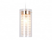 Ambrella Подвесной светильник с хрусталем TR3660 GD/CL золото/прозрачный E14 max 40W D110*1000 TR3660 фото