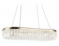 Ambrella Подвесной светодиодный светильник с хрусталем TR49737 GD золото 38W 3000K/4200K/6400K 800*300*980 (Без ПДУ) TR49737 фото