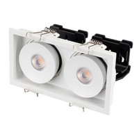 Arlight Светильник CL-SIMPLE-S148x80-2x9W Warm3000 (WH, 45 deg) (IP20 Металл, 3 года) 026876 фото