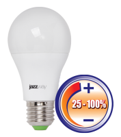 Jazzway Лампа светодиодная (LED) «груша» d60мм E27 220° 12Вт 220-230В опаловая тепло-белая желтая 3000К диммируемая .2855879 фото