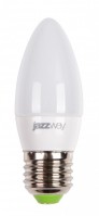 Jazzway Лампа светодиодная (LED) «свеча» d38мм E27 220° 7Вт 220-240В матовая нейтральная холодно-белая 5000К .1027849-2 фото