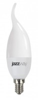Jazzway Лампа светодиодная (LED) «свеча на ветру» d38мм E14 220° 7Вт 220-240В матовая тепло-белая желтая 2700К .1027894-2 фото
