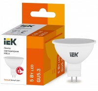 IEK  Лампа светодиодная ECO MR16 софит 5Вт 230В 3000К GU5.3 LLE-MR16-5-230-30-GU5 фото