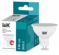 IEK  Лампа светодиодная ECO MR16 софит 5Вт 230В 4000К GU5.3 LLE-MR16-5-230-40-GU5 фото