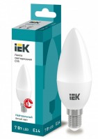 IEK Лампа светодиодная ECO C35 свеча 7Вт 230В 4000К E14 LLE-C35-7-230-40-E14 фото