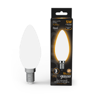 Gauss Лампа Filament Свеча 5W 420lm 2700К Е14 milky LED 103201105 фото