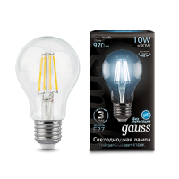 Gauss Лампа LED Filament A60 E27 10W 4100К 1/10/40 102802210 фото