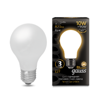 Gauss Лампа Filament А60 10W 820lm 2700К Е27 milky LED 102202110 фото