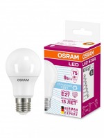 Osram Лампа светодиодная LEDSCLA75 9W/840 230VFR E27 FS1 4058075086647 фото