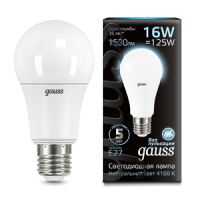 Gauss Лампа A60 16W 1520lm 4100K E27 LED 102502216 фото
