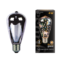 Gauss Лампа Filament ST64 4W Е27 Butterfly-3D LED 147802404 фото