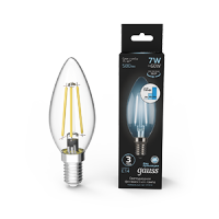 Gauss Лампа LED Filament Candle E14 7W 4100К step dimmable 1/10/50 103801207-S фото