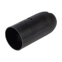Патрон пластиковый термостойкий подвесной Е14, черный Rexant 11-8843-4 фото