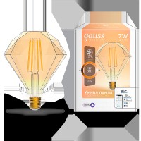 Gauss Лампа Smart Home Filament Diamond 7W 740lm 2500К E27 диммируемая LED 1350112 фото