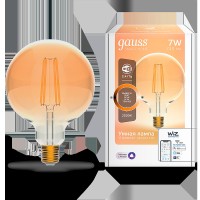 Gauss Лампа Smart Home Filament G95 7W 740lm 2500К E27 диммируемая LED 1320112 фото