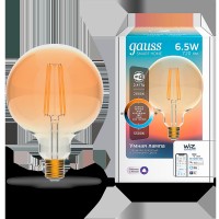 Gauss Лампа Smart Home Filament G95 6,5W 720lm 2000-5500К E27 изм.цвет.темпр.+диммирование LED 1340112 фото