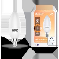 Gauss Лампа Светодиодная Smart Home DIM E14 C37 5 Вт 2700К 1/10/40 1100112 фото