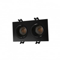Denkirs DK3072-BK Встраиваемый светильник, IP 20, 10 Вт, GU5.3, LED, черный/черный, пластик DK3072-BK фото