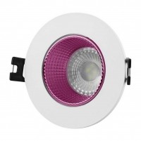 Denkirs DK3061-WH+PI Встраиваемый светильник, IP 20, 10 Вт, GU5.3, LED, белый/розовый, пластик DK3061-WH+PI фото