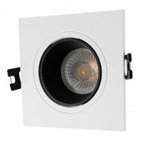 Denkirs DK3071-WH+BK Встраиваемый светильник, IP 20, 10 Вт, GU5.3, LED, белый/черный, пластик DK3071-WH+BK фото